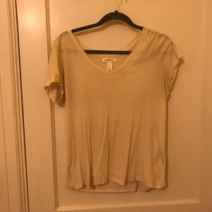Forever 21 Creme Colored T-shirt